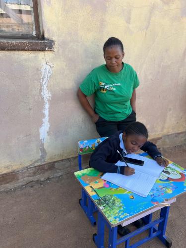 A Student uses Teaching at the Right Level approach in Botswana.