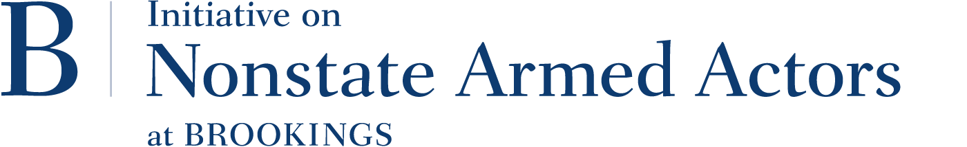 Initiative on Nonstate Armed Actors at Brookings word mark