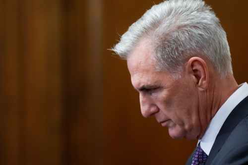 U.S. House Speaker Kevin McCarthy (R-CA) holds a press conference after the House approved the debt ceiling deal he negotiated with the White House to end their standoff and avoid a historic default, at the U.S. Capitol in Washington, U.S. May 31, 2023. REUTERS/Jonathan Ernst