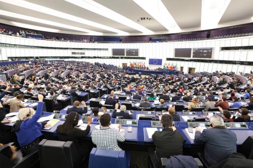 A general view of a voting session at the European Parliament. The European Parliament plans to regulate the use of artificial intelligence (AI) and says it should be subject to stricter rules.