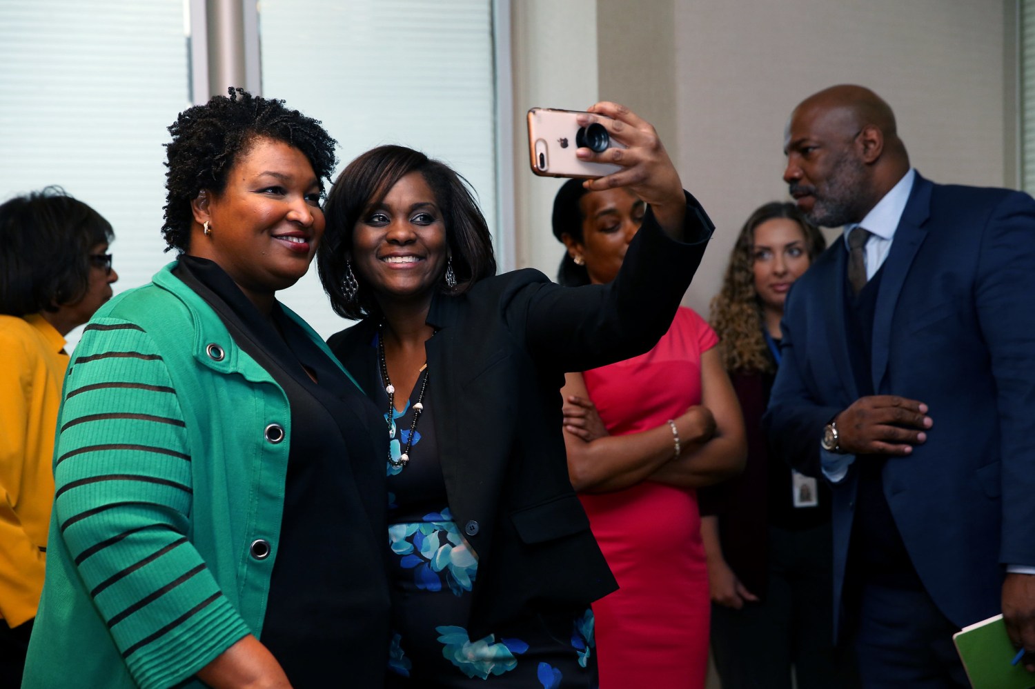 Brookings hosts political leader Stacey Abrams in a conversation about race and political power in the United States with Jelani Cobb, Columbia University's Lipman professor of journalism Friday, Feb. 15, 2019 in Washington.