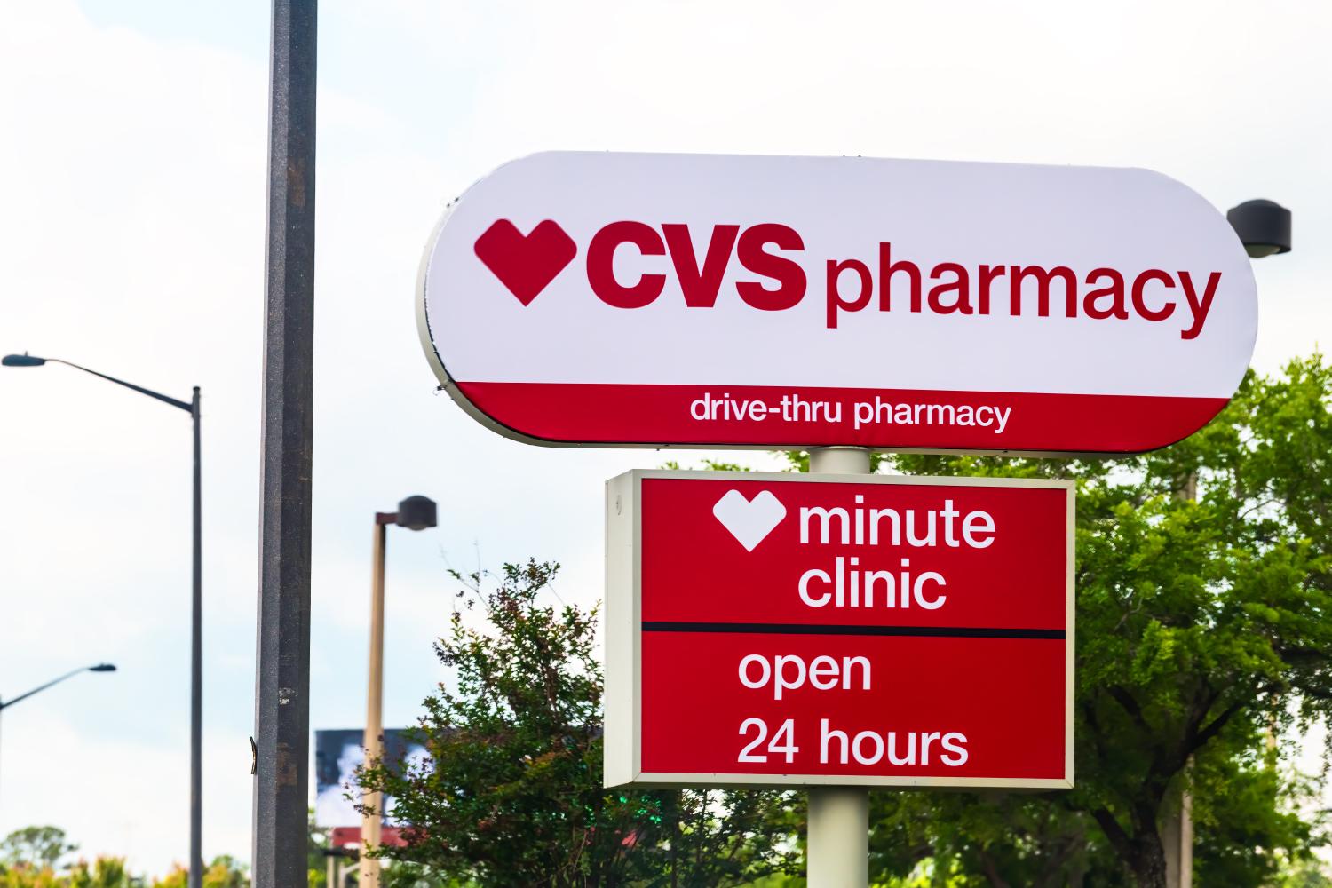 Sign for CVS Minute Clinic