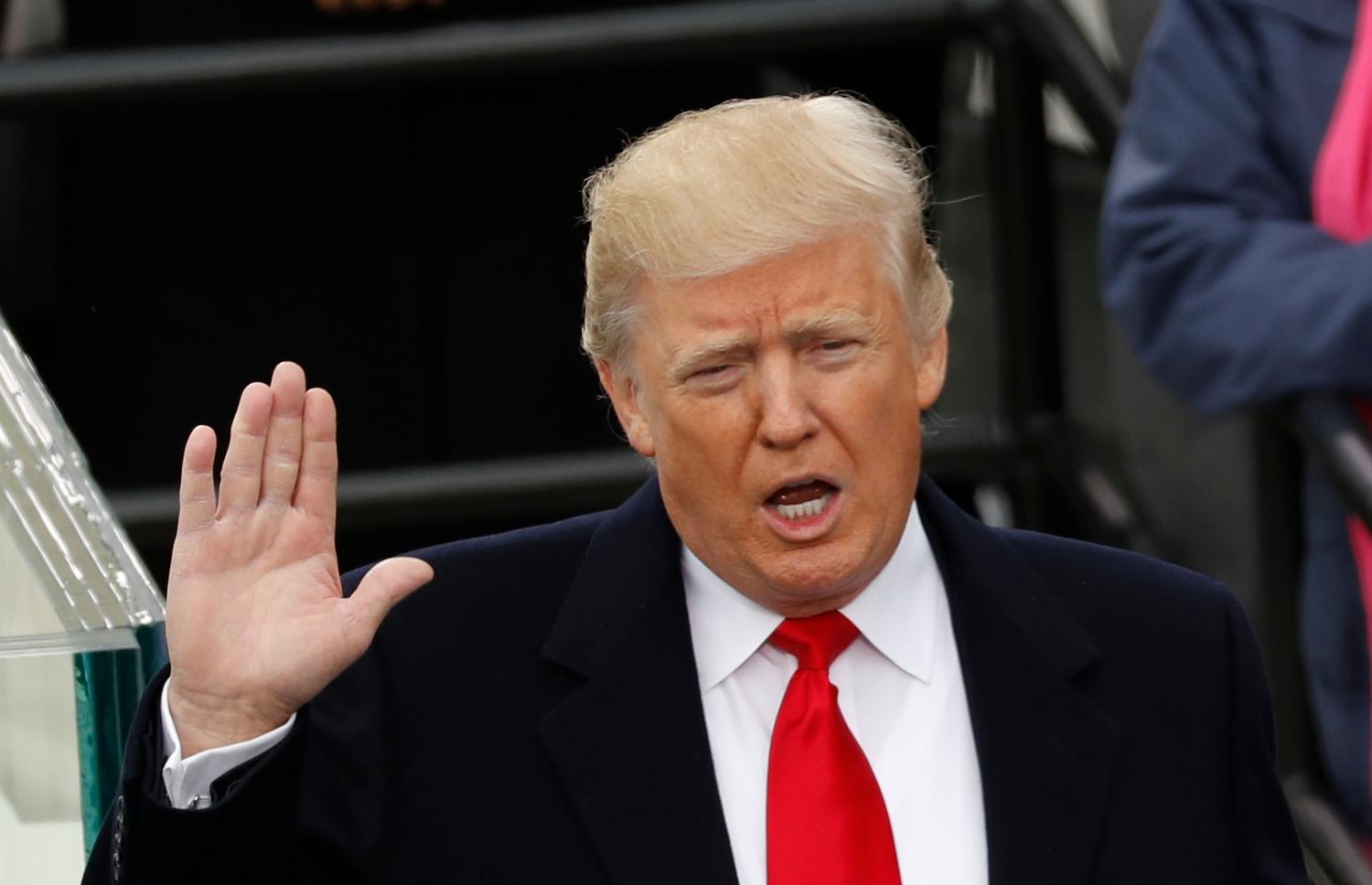 Donald Trump is sworn in as the 45th president of the United States on the West front of the U.S. Capitol in Washington