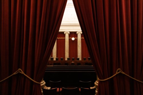The Court Chamber inside of the Supreme Court building in Washington, D.C.