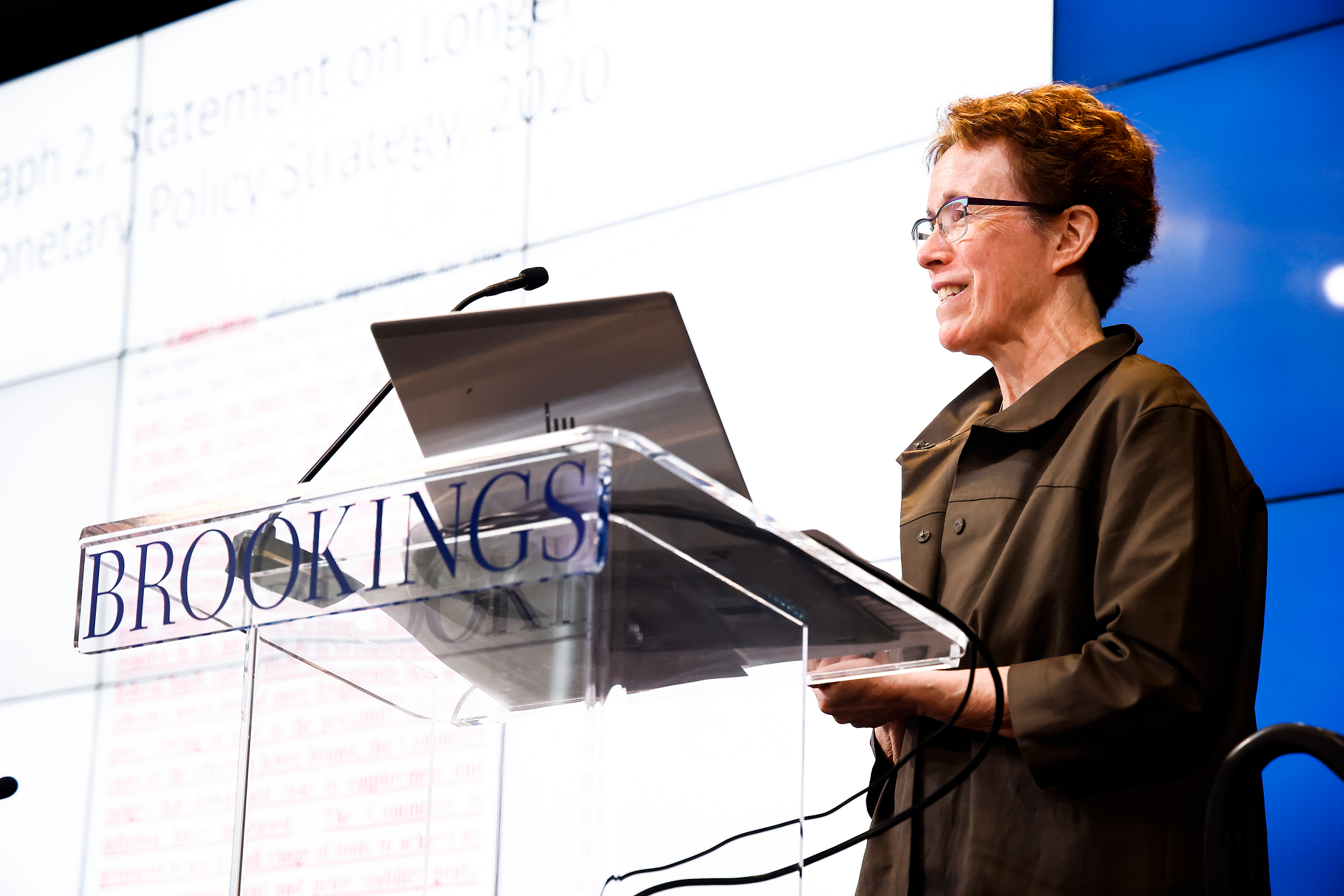 Ellen Meade presenting at Brookings