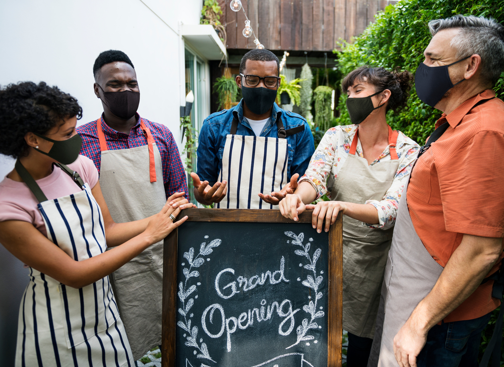 Business opening during the pandemic