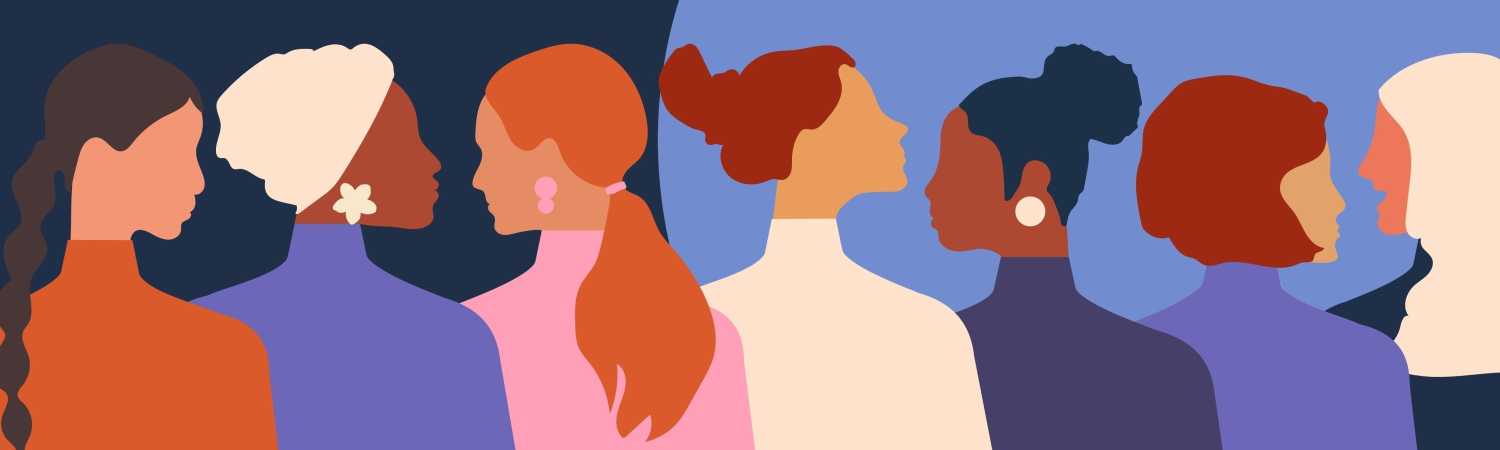 Illustration of women in profile