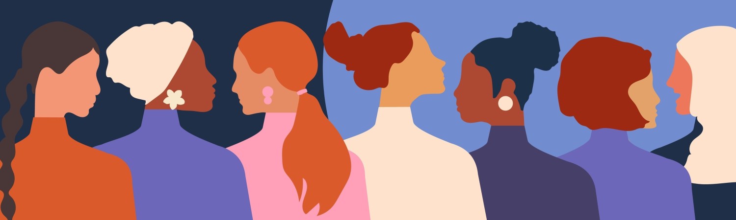 Illustration of women in profile