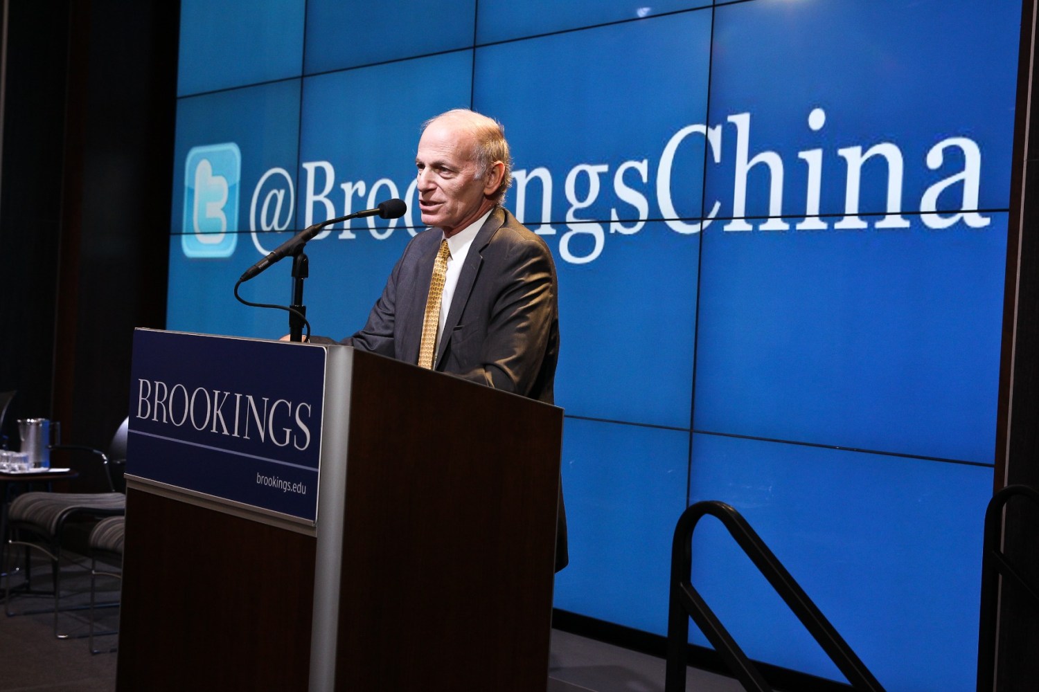 Jeffrey A. Bader delivers the keynote address at a Brookings John L. Thornton China Center event.