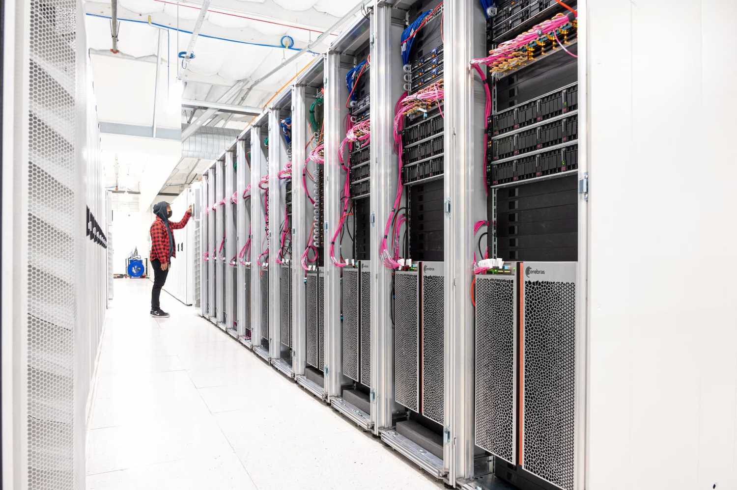 Startup Cerebras System's AI supercomputer Andromeda is seen at a data center in Santa Clara, California, U.S. October 2022. Rebecca Lewington/Cerebras Systems/Handout via REUTERS.