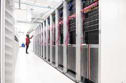 Startup Cerebras System's AI supercomputer Andromeda is seen at a data center in Santa Clara, California, U.S. October 2022. Rebecca Lewington/Cerebras Systems/Handout via REUTERS.
