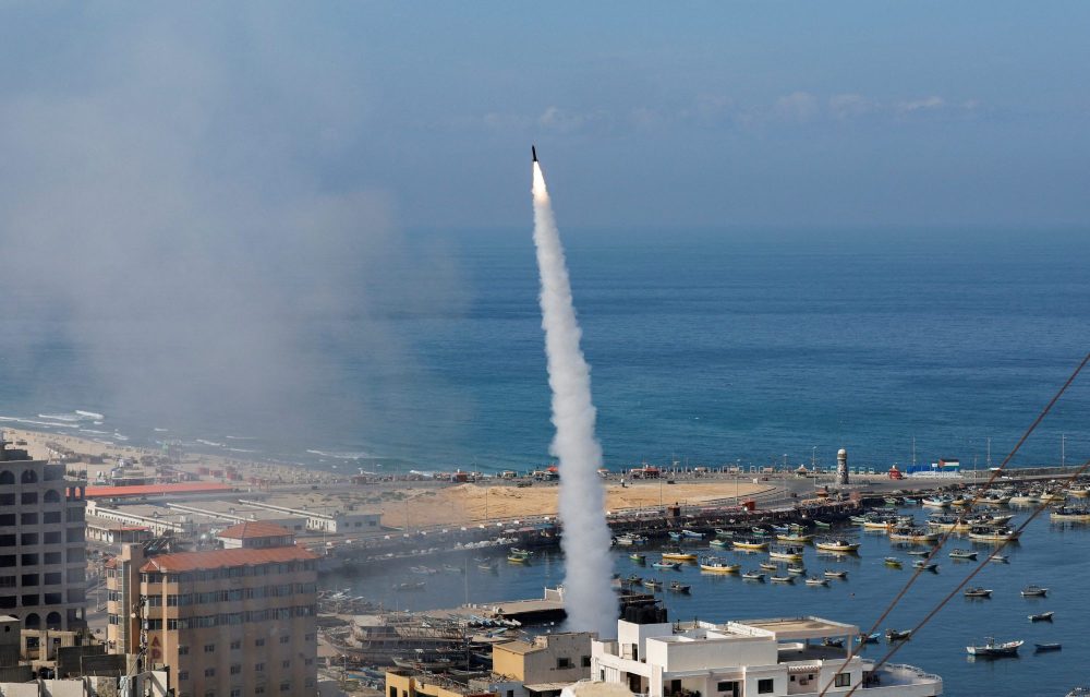 Rocket barrages launched towards Israel from Gaza