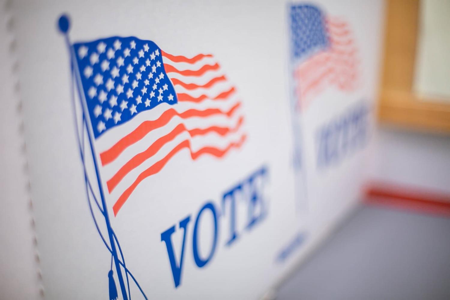 Polls open at the Oklahoma County Election Board for early voting on Thursday, March 31, 2022. Credit: USA TODAY NETWORK via Reuters Connect