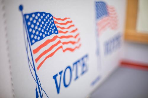 Polls open at the Oklahoma County Election Board for early voting on Thursday, March 31, 2022. Credit: USA TODAY NETWORK via Reuters Connect