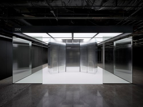 International Business Machines’ (IBM) Quantum System Two computer containing three "Heron" processors.