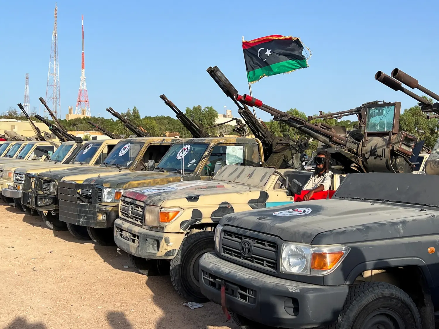 Members of the Misrata Military Council are seen during a military rally in Misrata, Libya September 2, 2023.