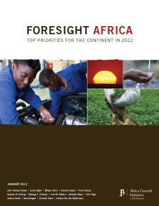 Cover of Foresight Africa 2012