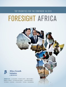 Cover of Foresight Africa 2013