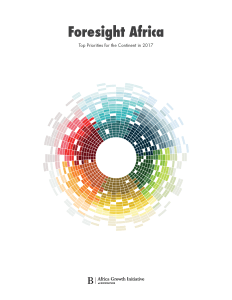 Cover of Foresight Africa 2017