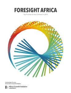 Cover of Foresight Africa 2018