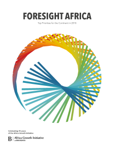 Cover of Foresight Africa 2018