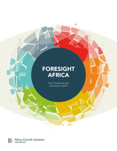 Cover of Foresight Africa 2019