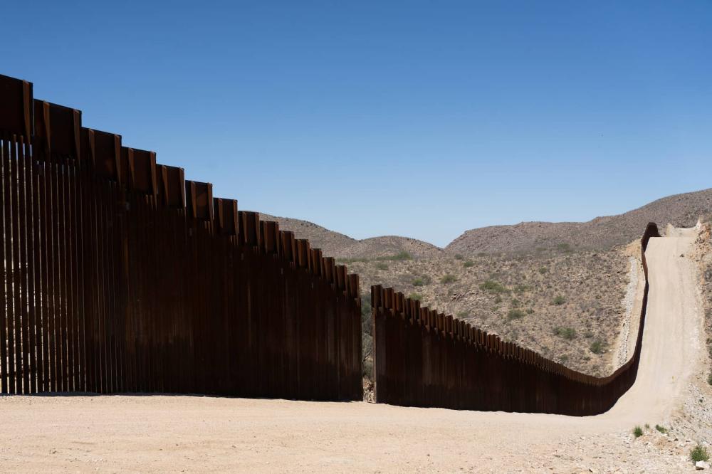 A gap in the U.S.-Mexico border fence near Sasabe, Arizona, U.S., May 10, 2022.