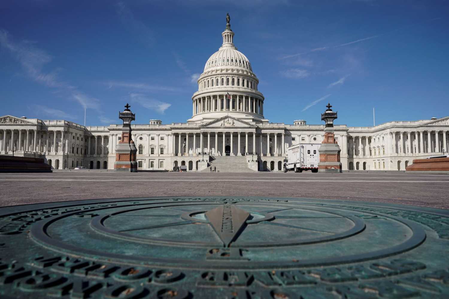 FILE PHOTO: General view of the U.S. Capitol as the House of Representatives takes up debate of U.S. President Joe Biden's $1.9 trillion COVID-19 relief plan in Washington, U.S., March 8, 2021. REUTERS/Joshua Roberts/File Photo