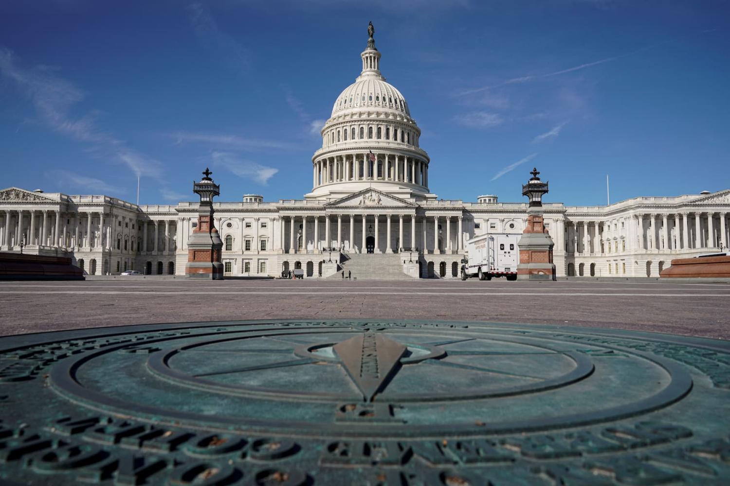 FILE PHOTO: General view of the U.S. Capitol as the House of Representatives takes up debate of U.S. President Joe Biden's $1.9 trillion COVID-19 relief plan in Washington, U.S., March 8, 2021. REUTERS/Joshua Roberts/File Photo