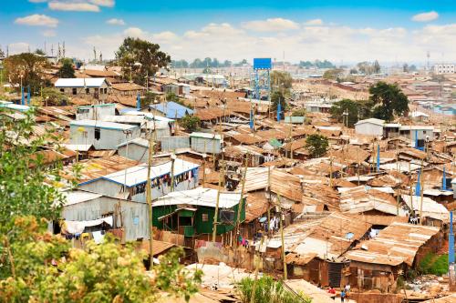 Slums in Nairobi, Kenya.