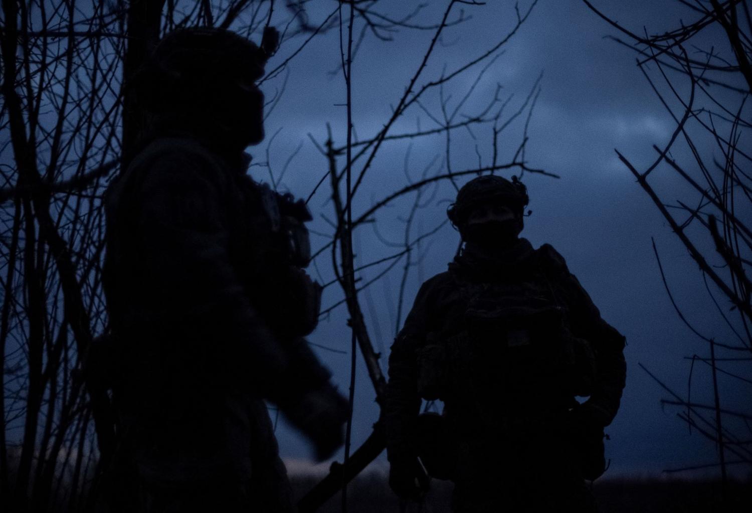 Ukrainian servicemen of 47th brigade are seen at their positions at a front line, amid Russia's attack on Ukraine, near the town of Avdiivka, recently captured by Russian troops in Donetsk region, Ukraine February 20, 2024. REUTERS/Inna Varenytsia