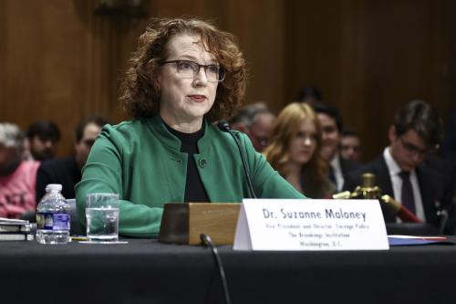 Suzanne Maloney testifies to the Senate Committee on Foreign Relations on Iran and its proxy forces, in Washington, DC, February 28, 2024.