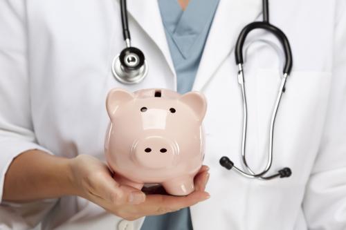 doctor with piggybank