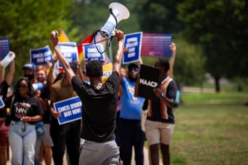 students protesting