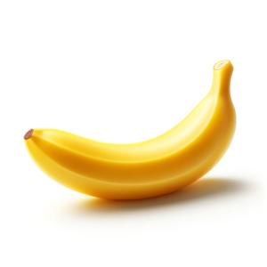 An AI-generated image of a banana