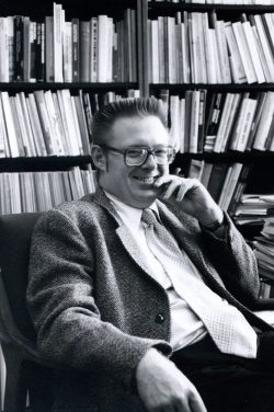 Bryant in his Brookings office in the 1980s. 