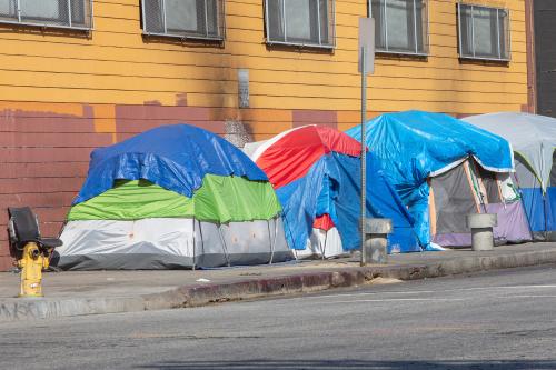 Los Angeles, CA/USA. July 24,2018. Homeless encampments are a growing epidemic in the City of Los Angeles.