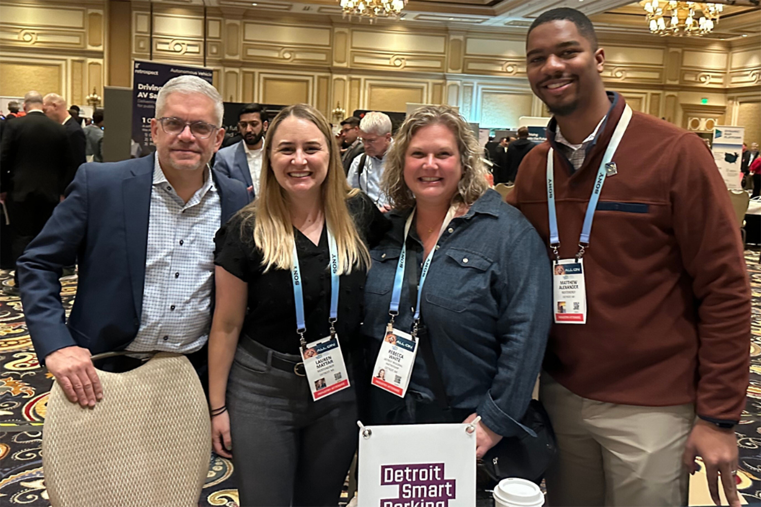 GEM Coalition team members at the COVESA Reception in Las Vegas during CES 2024.