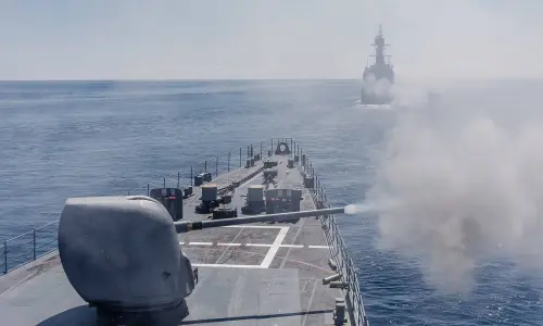 Taiwan holds its most extensive annual naval and air exercises to test its joint defense capabilities against an invasion from the sea as it boosts its combat preparedness in the face of rising military pressure from China, on July 26, 2022.