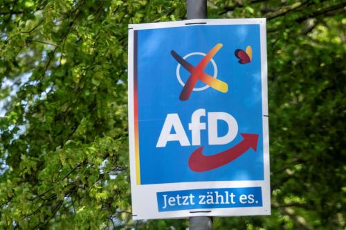 An AFD Alternative for Germany election poster with the inscription Now it counts.