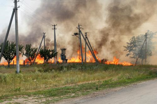 A utility-caused wildfire