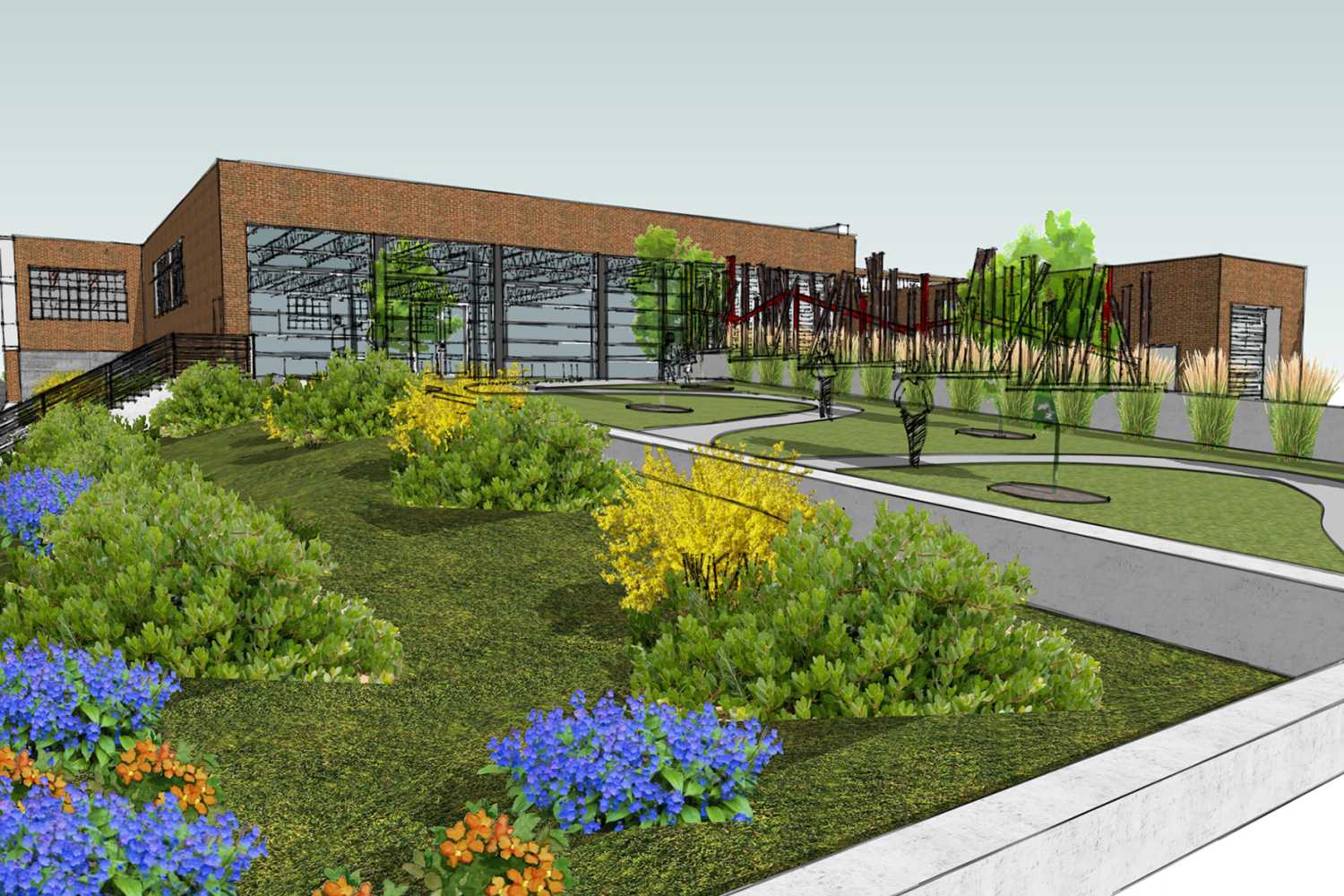 Rendering of planned rehabilitation of 612 Northland Avenue, once part of the loading/receiving facilities of the former Houde Engineering/Houdaille complex. Buffalo Urban Development Corporation’s Phase 3 of its redevelopment activities to create the Northland Campus are centered on this former shock absorber plant that closed in the mid-1980s. Image courtesy of LaBella Associates.