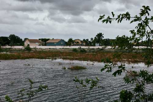 South Florida, USA. September 28th 2022: Hurricane Ian landing with structural damages, floods area, heavy rain, building damages in South Florida