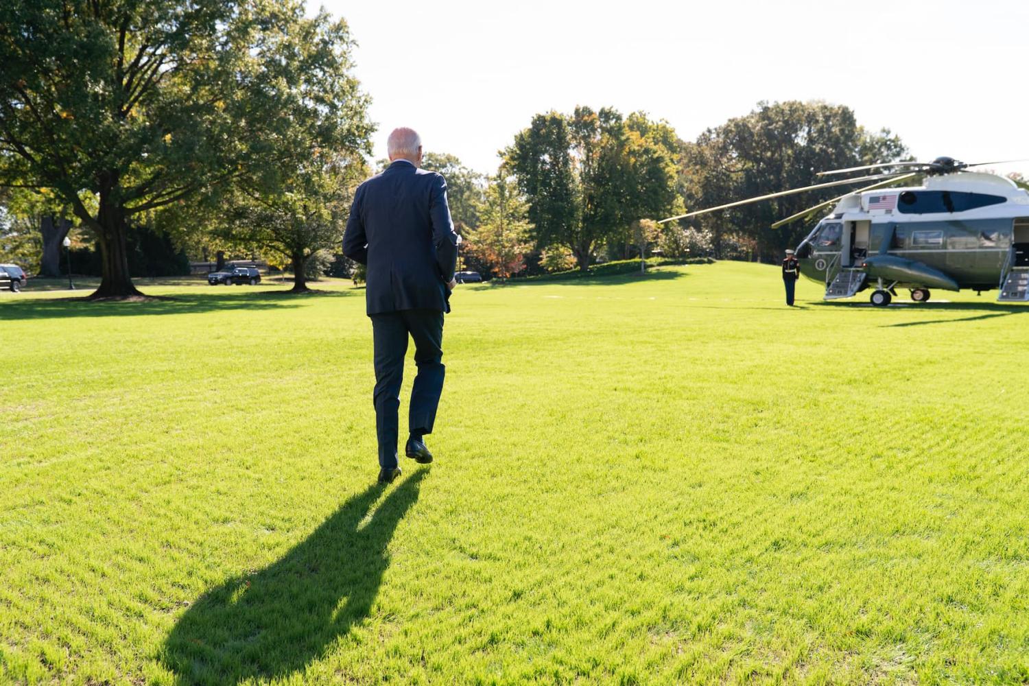 biden walking