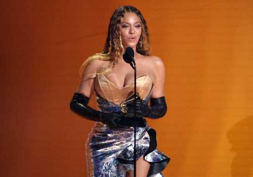 Beyonce accepts the award for Best Dance/Electronic Music Album for "Renaissance" during the 65th Annual Grammy Awards in Los Angeles, California, U.S., February 5, 2023.