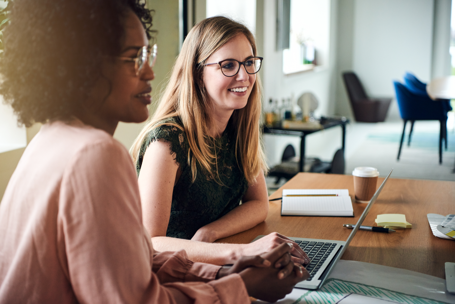 Women working in an office
