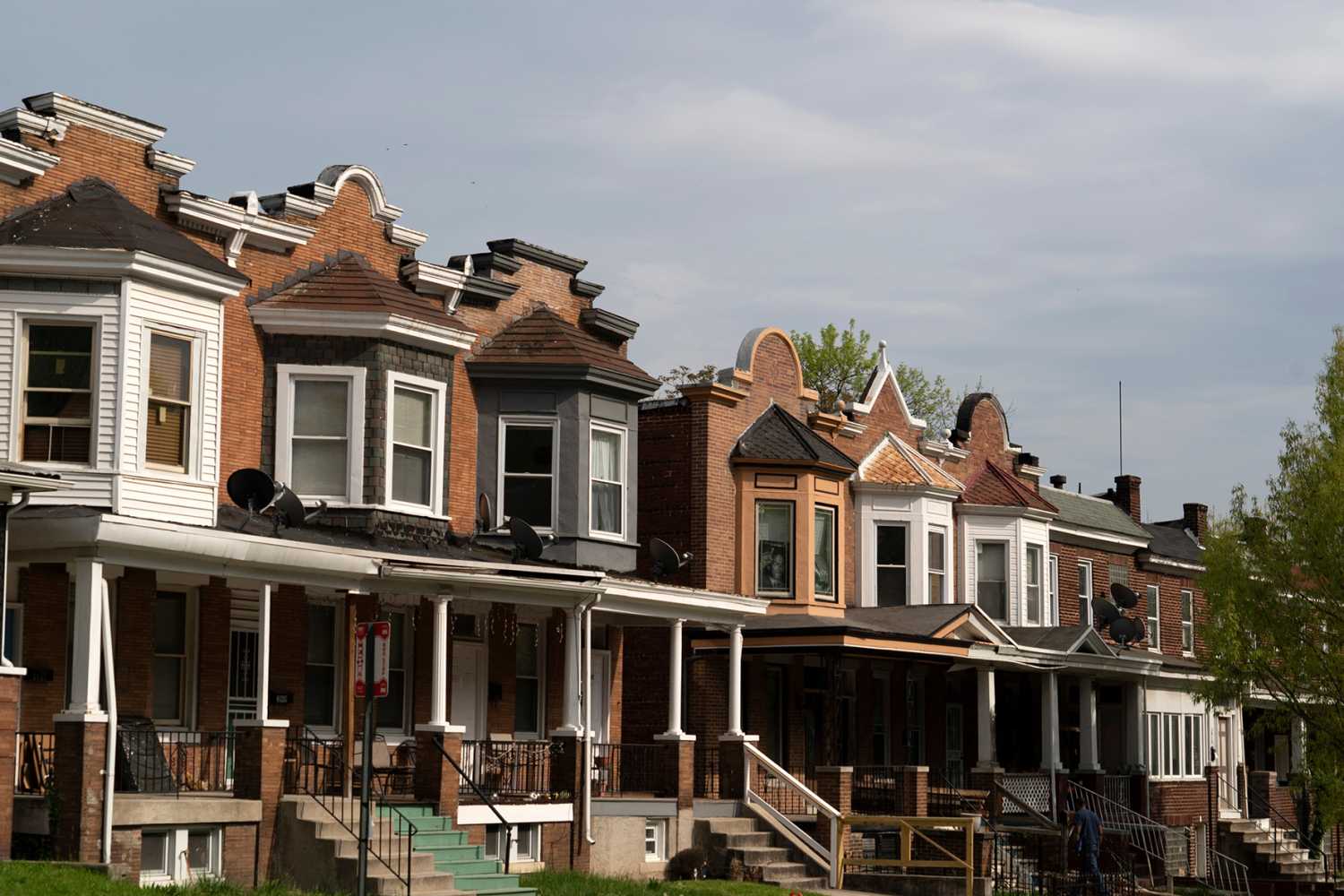 Baltimore Maryland york court row houses