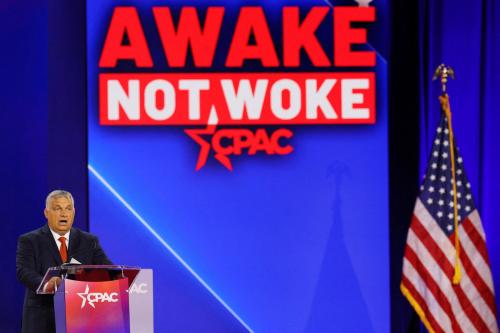 Viktor Orban, Prime Minister of Hungary, speaks at the Conservative Political Action Conference (CPAC) in Dallas, Texas, U.S., August 4, 2022.