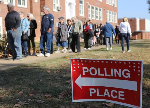 Delawareans line up to vote early at the Claymont Community Center on Wednesday, October 30, 2024.