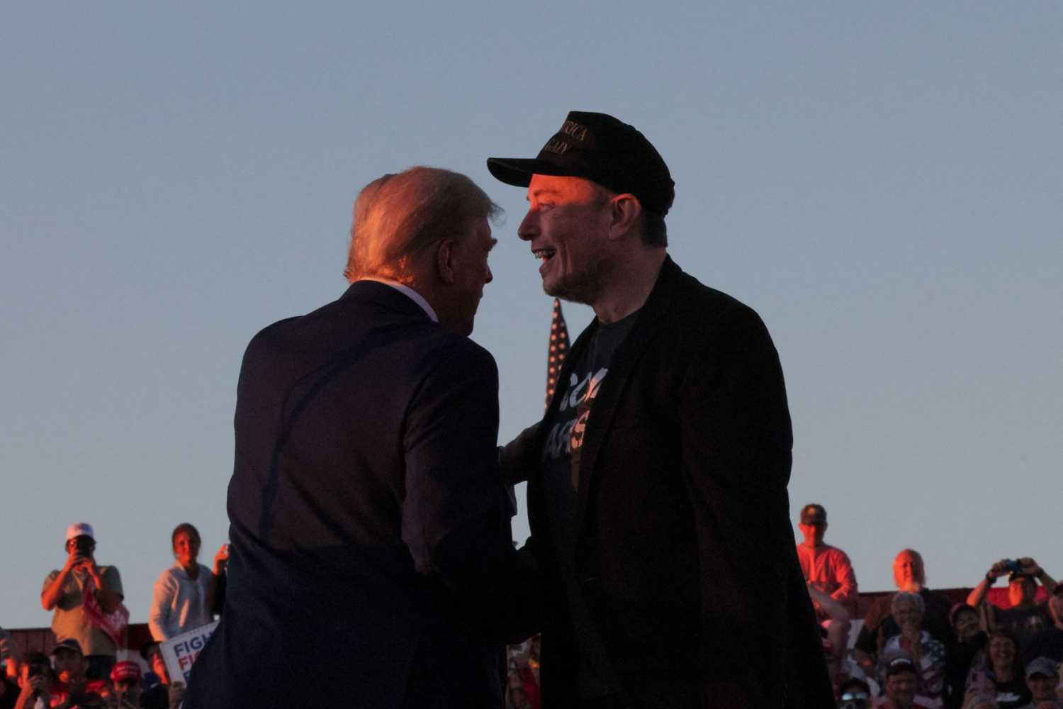 Elon Musk and trump